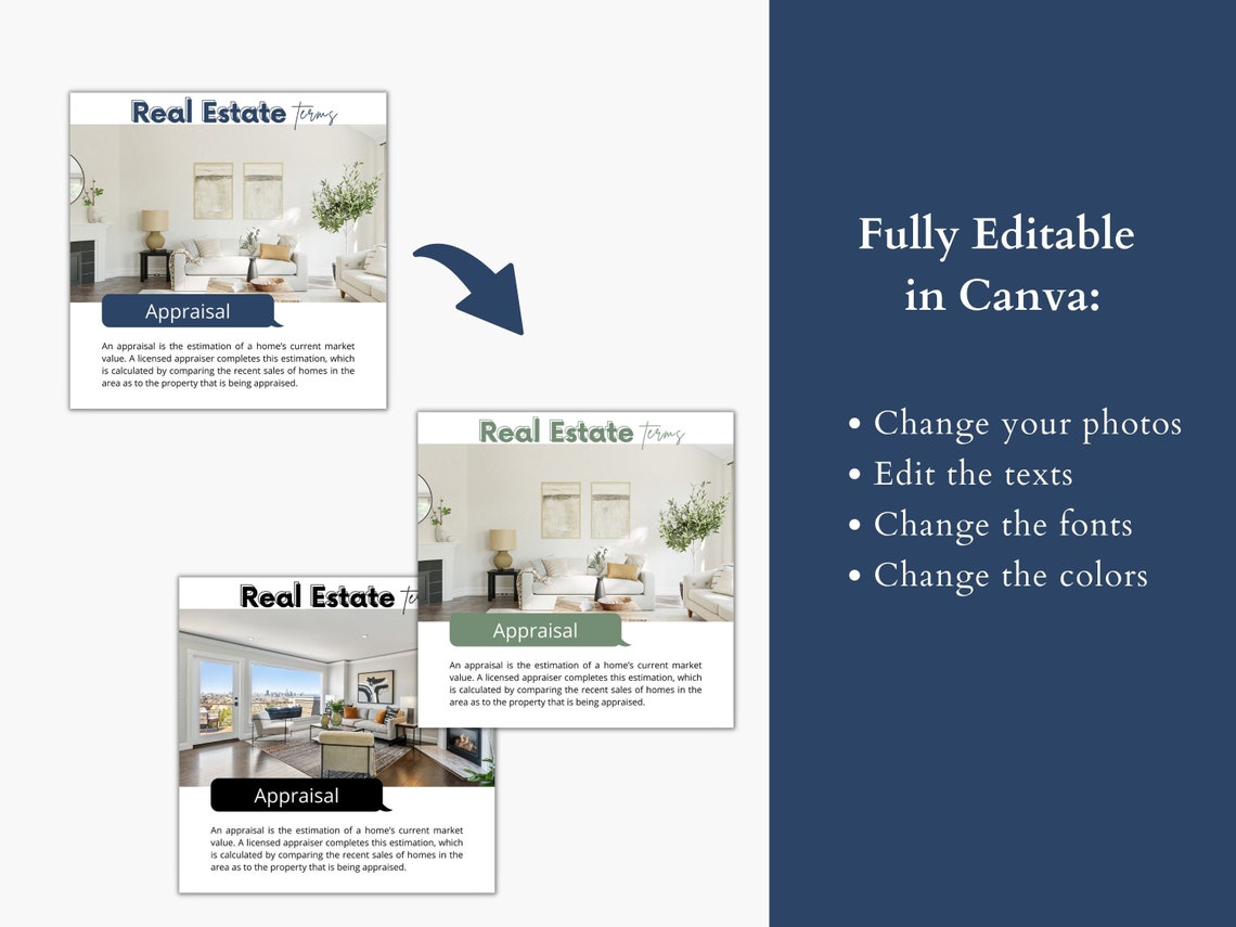 100 Real Estate Terms Social Media Posts, Real Estate Instagram Posts ...
