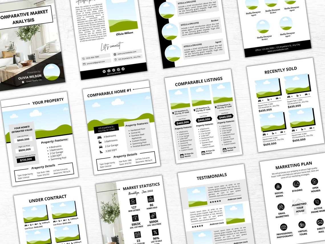 Matrix Cma Sample Pdf CMA Packet, Comparative Market Analysis, Real Estate CMA, CMA Report ...