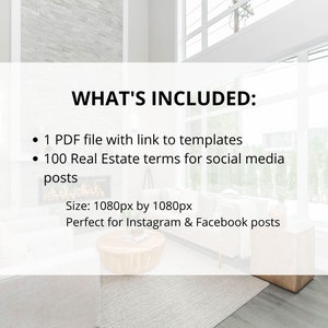 100 Real Estate Terms Social Media Posts, Real Estate Instagram Posts ...
