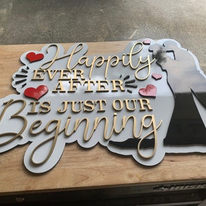 Happily Ever After wood sign