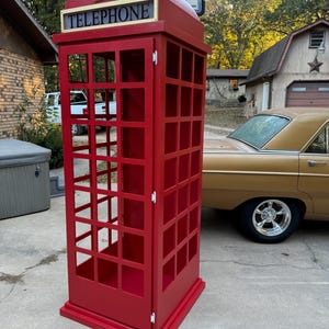 Telephone booth, prop , display, vintage, backdrop prop, English style phone booth, vintage style