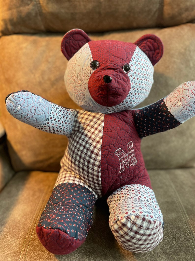 Quilted Memory Bear - Custom (display Only - Custom / Made to Order) - Etsy