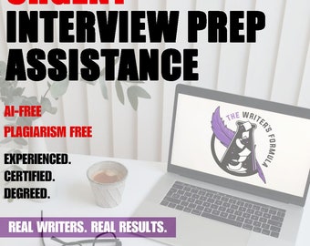 Interview Prep - Interview Help - Resume - Cover Letter - Guidance - Job Help - Academic Services - Ghostwriter - Discounted