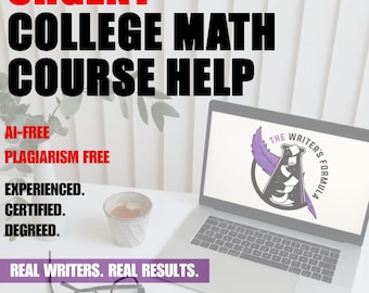 Math Coursework Assistance - Math Degree Help - Math Help - Essay Writer - Academic Services - Discounted - Plagiarism Free