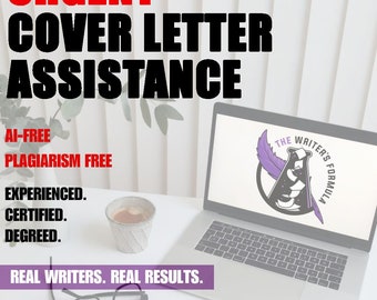 Cover Letter Assistance - Character Reference - Personal Statement - Typing Services - Ghostwriter - College - Career - Discounted