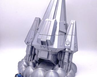 Torre de dados de naves espaciales: Fates End DnD Dice Roller