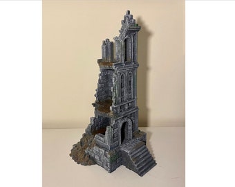 Arkenfel - Ivory Citadel Tower 1 Ruins || Dark Realms | Dungeons & Dragons | Wargaming Terrain | Mordheim | AoS | MESBG | City of Osgiliath