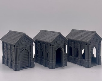 Necropolis - Tomb Style 1 || Dark Realms | Graveyard Tomb | Crypt | Scatter Terrain | Wargaming | DnD | Haunted Graveyard | Mordheim