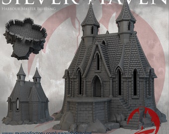 High Elven Harbor Master Building: D&D Wargaming Terrain