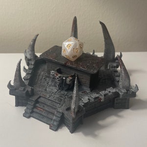 Sacrificial Alter Dice Jail | Alter RPG Terrain | Tabletop Dice Accessory | DnD Dice Vault |  DnD Gift | Fates End Dice Jail | Hand-Painted