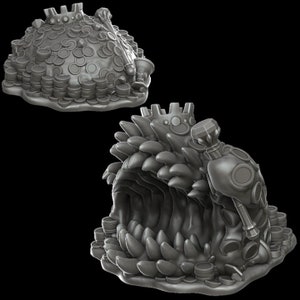 Goldstapel Mimic Set | D&D | Tischplatte | Rollenspiel | Dungeons and Dragons | D&D | Miniatur | 28mm | Monster | 5e | Düster