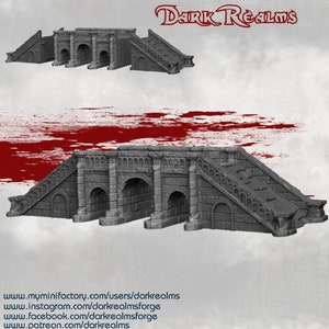 Arkenfel - Bridge 1 || Dark Realms | Dungeons & Dragons | Wargaming Terrain | DnD | Mordheim | AoS | MESBG Scenery | City of Osgiliath