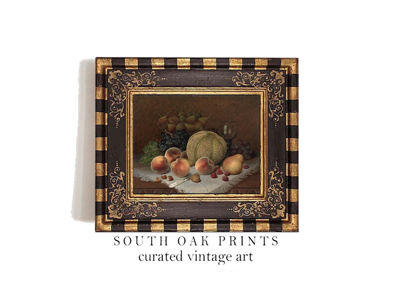 Vintage Kitchen Dining Room Print Wall Art Painting Antique - Etsy