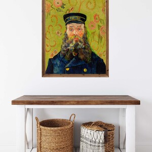 Portrait Van Gogh the Postman Joseph Roulin Wall Art Painting - Etsy