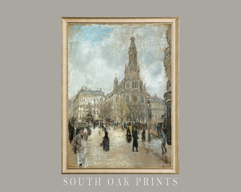 Vintage Paris City Wall Art | PRINTABLE FILE DOWNLOAD | Antique Print ...