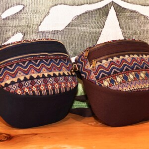 Two-way Bohemian Indigenous Pattern Hip Bag Fanny Pack Crossbody Bag