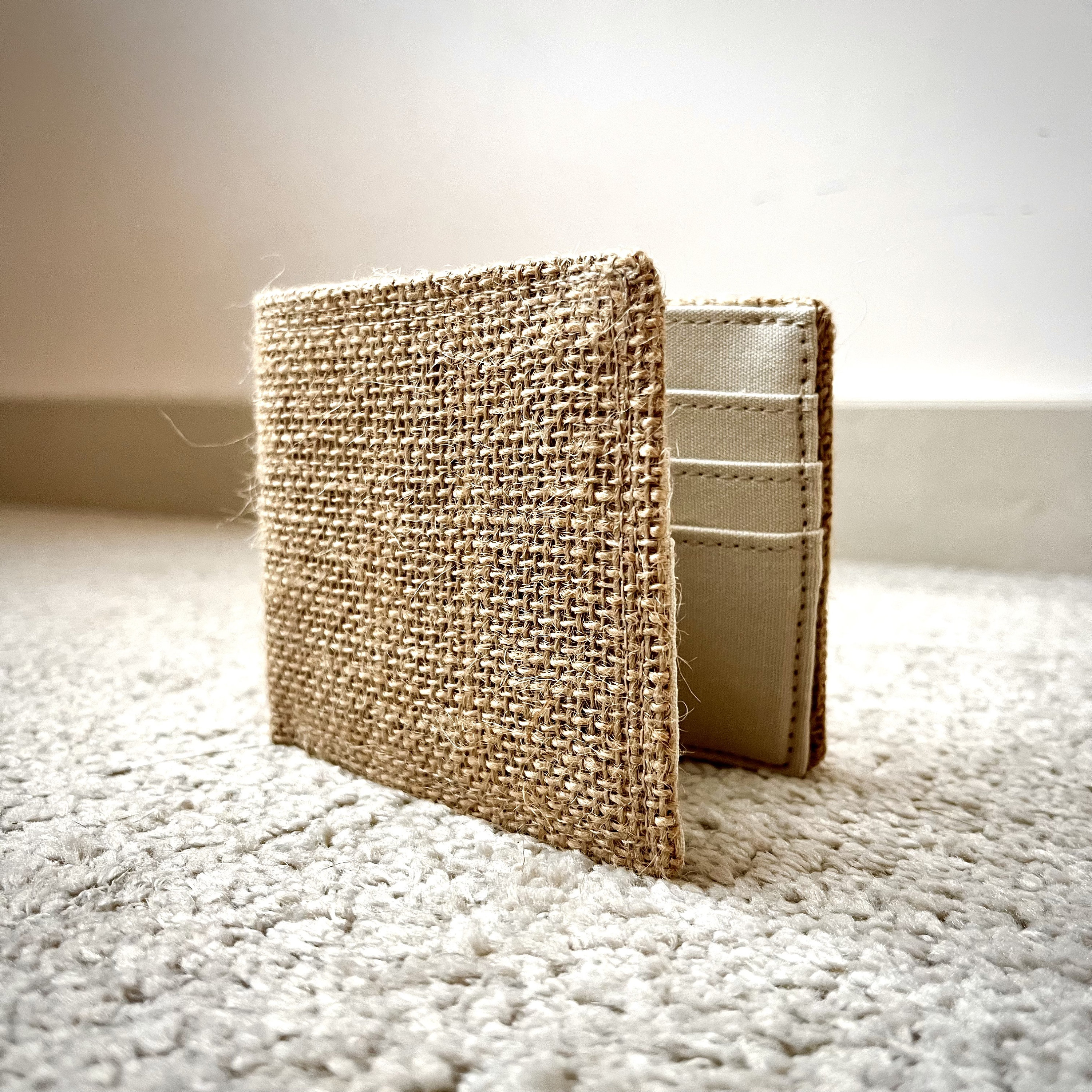 Handmade Minimalist Wallet Unisex Made with Jute