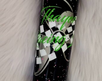 Spersonalizowany kubek wyścigowy Propeller | Śmigło | Szybki | Wyścig | Łódź | Flaga w szachownicę | Linia mety | Kubek imprezowy