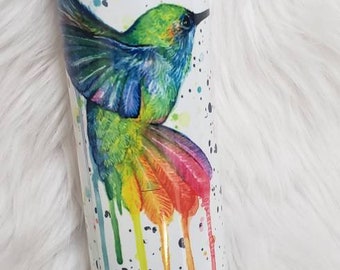 Water Color Hummingbird | Bird | Camping | Watching | Timber | Outdoors | Beautiful Cup | Tumbler | Hiking | Nature Lover