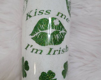 St. Patrick's Day Peekaboo Tumbler | Lucky | Irish | Kiss Me | St. Patty's Day | Custom Cup