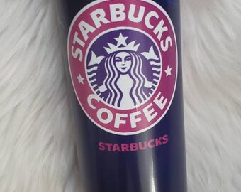 Purple Vibes Starbucks | Coffee | Floral | Pink Purple Blue | Season | Holiday Party Cup | Tumbler