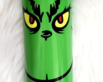 Grinch Coffee Cup | Drink Up | Holiday Tumbler | Christmas | Movie | Santa Gift | Movie | White Elephant | Custom Gift | Magic | Funny Cup