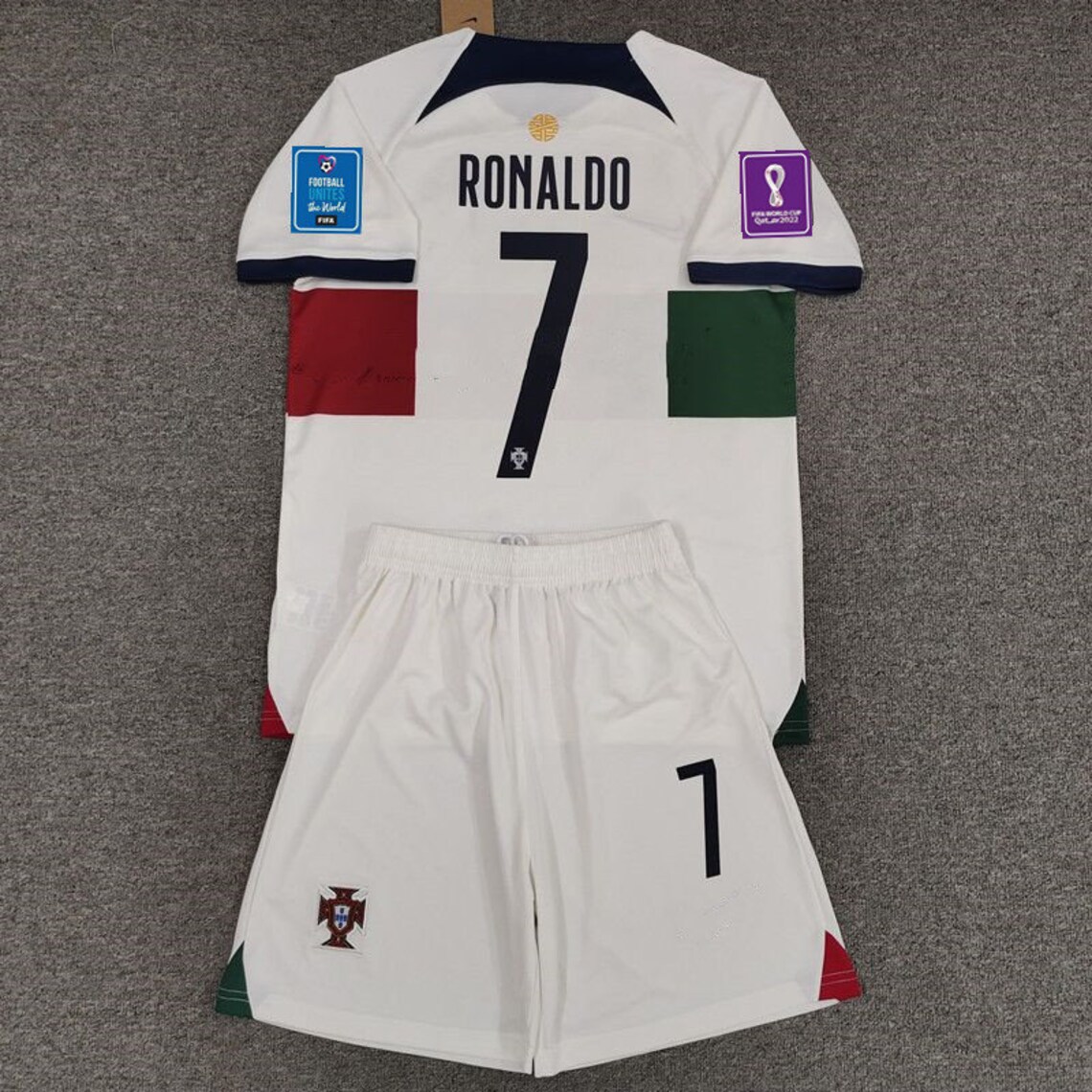 Youth Ronaldo Jersey Kits 2022 World Cup Portugal Soccer Etsy