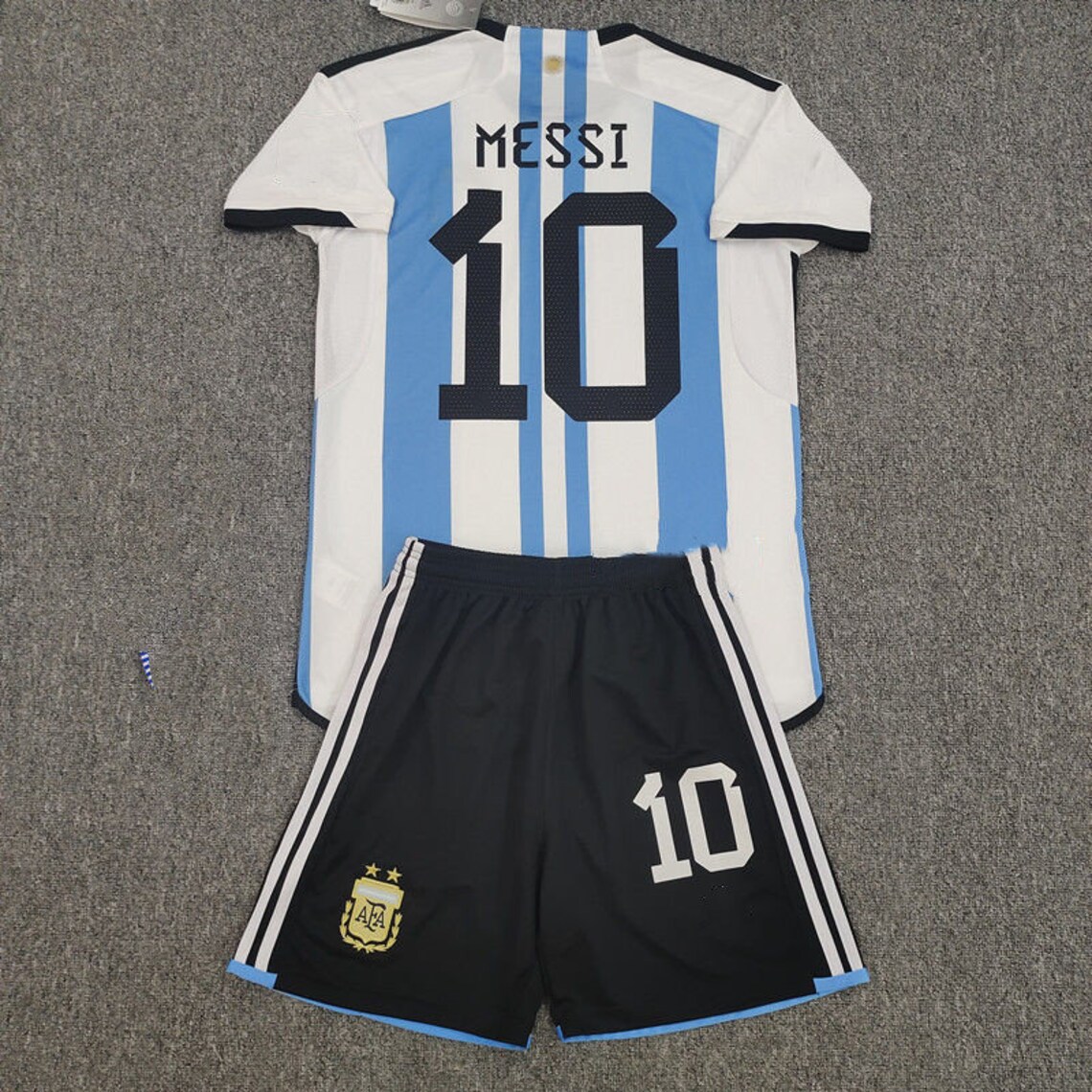 Youth Messi Jersey Kits World Cup Argentina Soccer Jersey - Etsy