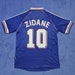 Vintage #10 Zidane 1998 World Cup France Jersey 
