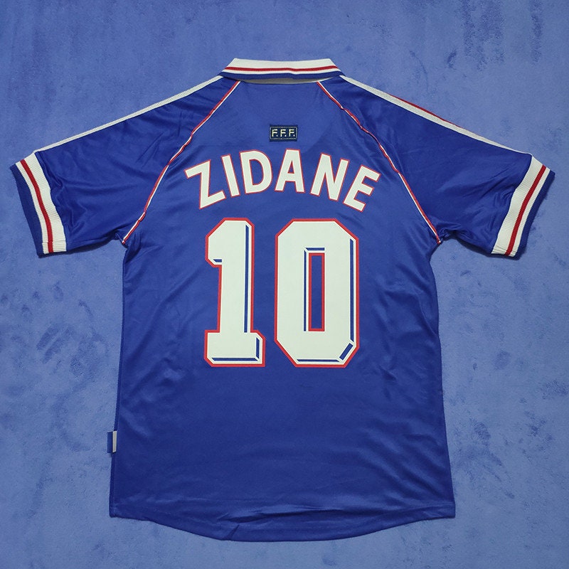 Vintage 10 Zidane 1998 World Cup France Jersey | Etsy
