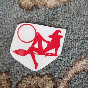 Witch Hooper Vinyl Decal - Indoor/Outdoor Use