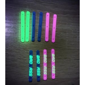 Lil BADASS Fingerboard Board Rails 1 Pair You Pick UV Reactive, Glow In The Dark