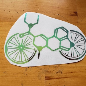 Albert Hofmann Bicycle Vinyl Decal - Indoor/Outdoor Use