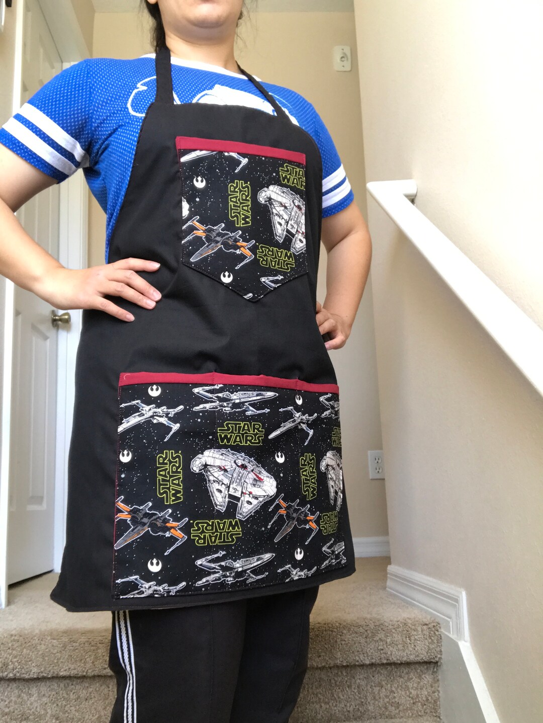 Star Wars Adult Apron Xwing Millennium Falcon the Resistance Perfect