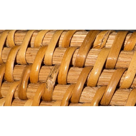 Brown Wicker Lined Drawstring Lining Leather Cros… - image 6