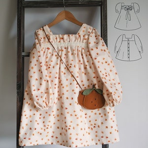 Luna Dress & Tunic PDF Sewing Pattern | A4/Letter A0 Projector formats | Baby and girls sizes