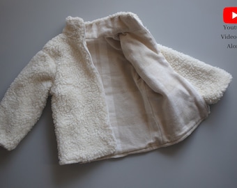 Winter Jacket PDF Sewing Pattern | A4 A0 Projector formats | Baby and kids sizes