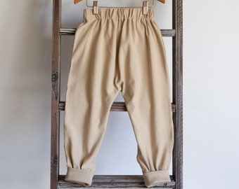 Easy Slouchy pants sewing pattern | A4, A0 and  Projector formats | Baby and toddler sizes