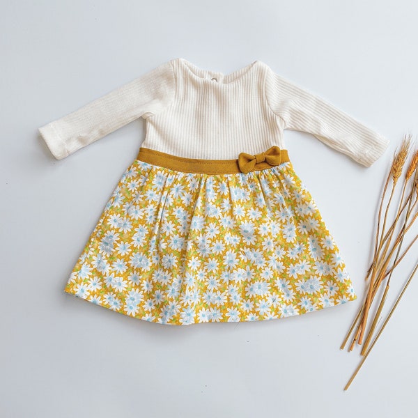 Easy Daisy dress PDF Sewing Pattern | A4 A0 Projector formats | Baby and toddler sizes