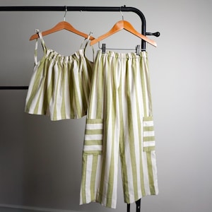 Paquete de patrones de costura Breezy Top & Pants / formatos A4/Letter A0 y Proyector / Tallas para bebés y niños hasta 8 años