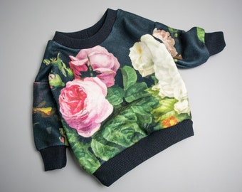 Crew Neck Sweatshirt Sewing Pattern: Baby & Toddler (PDF Pattern)