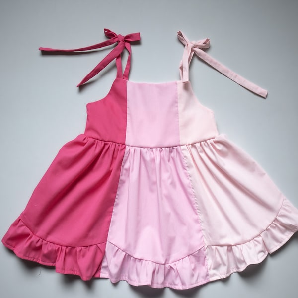 Elsie Dress PDF Sewing Pattern | A4/Letter A0 Projector formats | Toddler and girls sizes