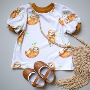 T-Shirt Dress PDF Sewing Pattern | A4/Letter A0 Projector formats | Baby and girls sizes