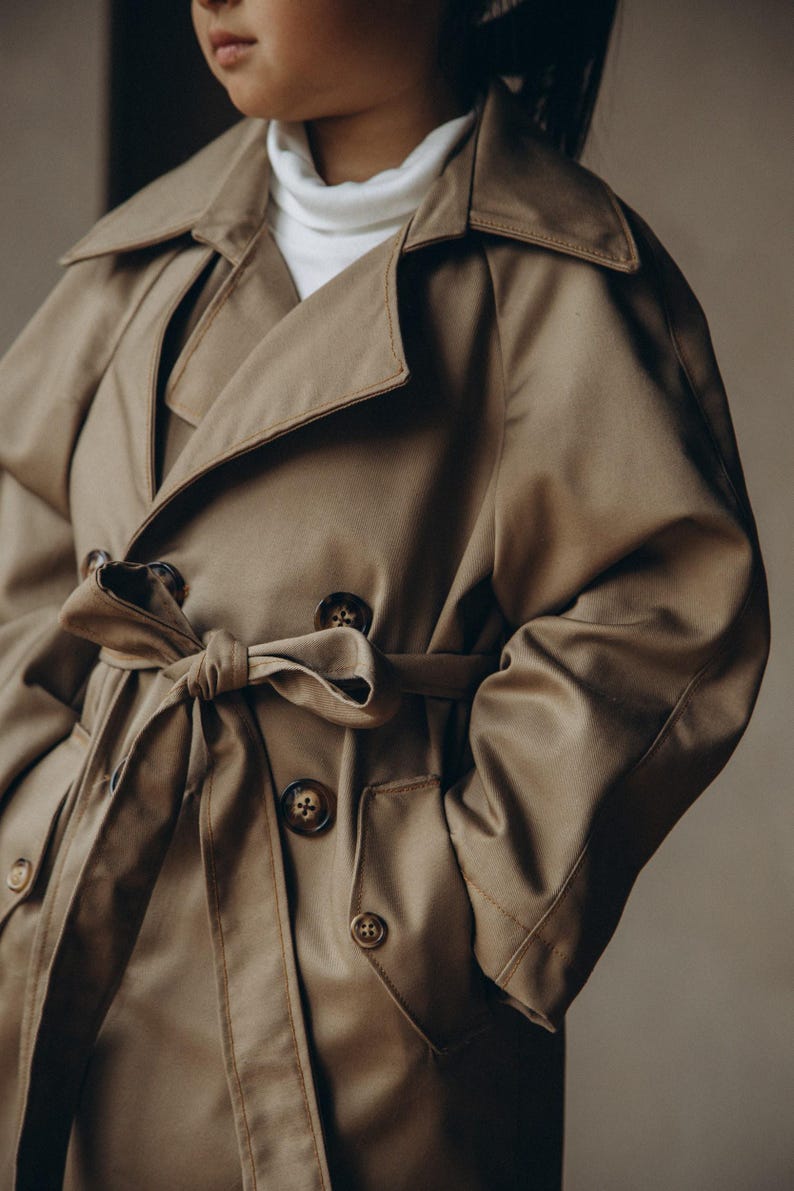 Trench Coat PDF Sewing Pattern | A4/letter A0 Projector Formats | Kids ...