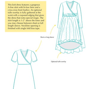 Criss-cross Dress PDF Sewing Pattern | A4 Projector Formats | Baby and Girls Sizes - Etsy