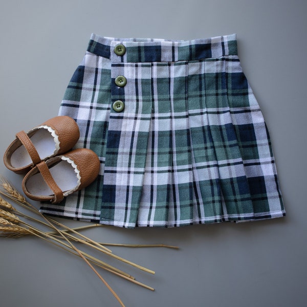 School girl skirt sewing pattern | A4/Letter, A0 and Projector formats | Kids sizes