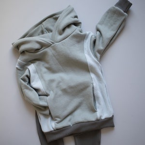 Kids hoodie sewing pattern | A4/Letter, A0, Projector formats | Baby and kids sizes
