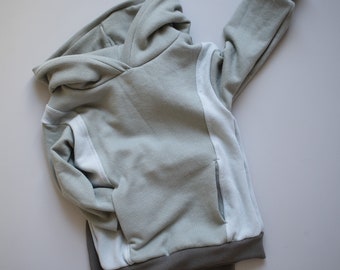 Kids hoodie sewing pattern | A4/Letter, A0, Projector formats | Baby and kids sizes