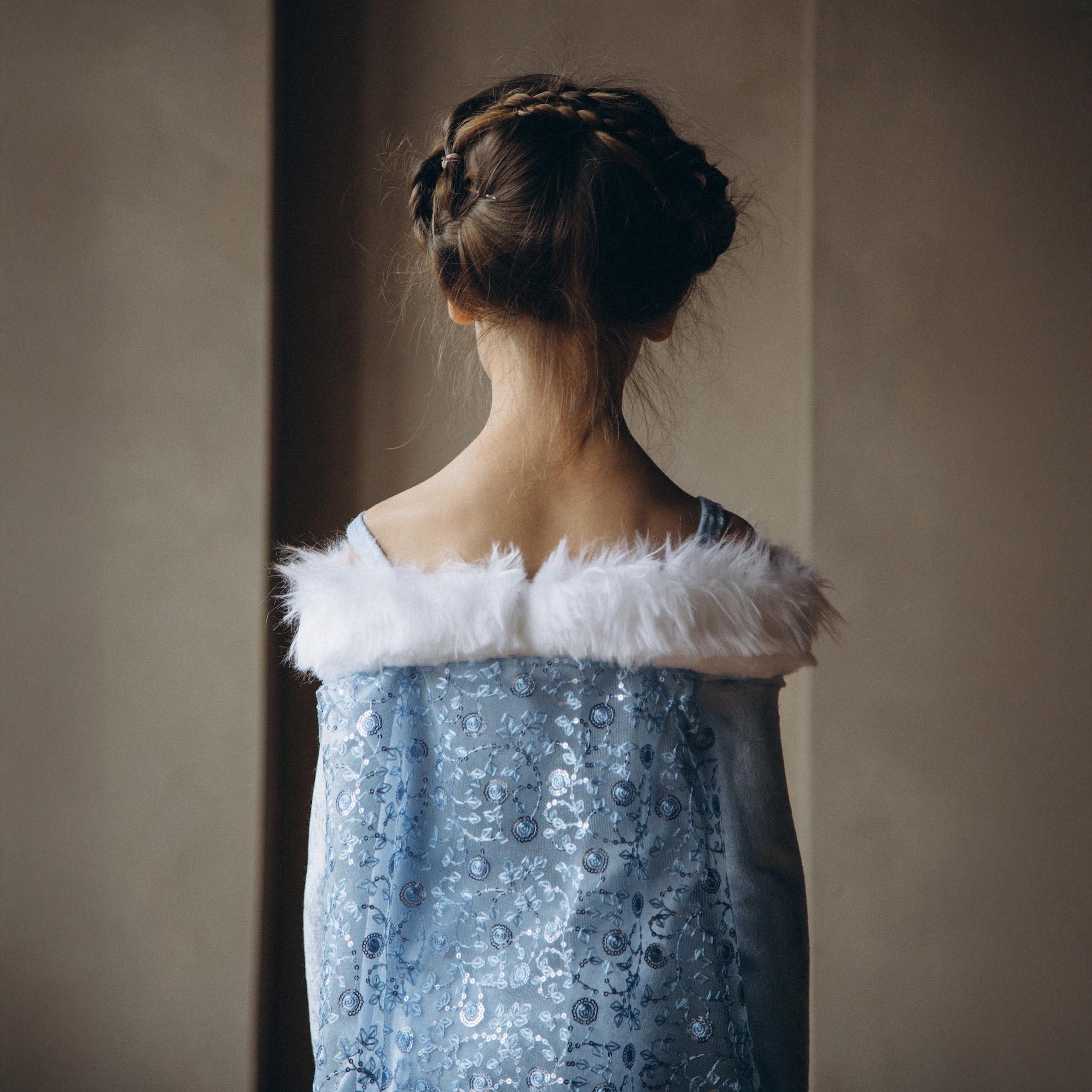 Aurora Dress Sewing Pattern: Knit A-line, Fur Collar (a4/letter A0 ...