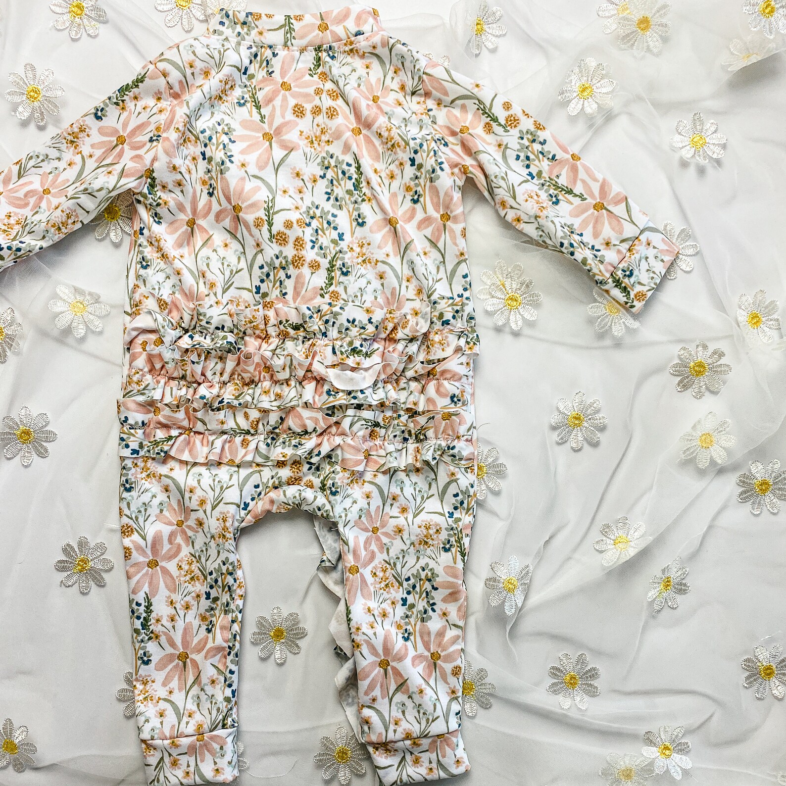 Ruffle Zip Sleeper PDF Sewing Pattern A4 A0 Projector - Etsy